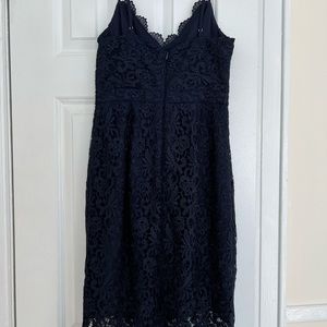 Navy Blue J.Crew Lace Dress